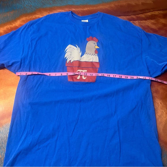 Delta Chicken Pot Pie Math Pi Day Blue Graphic T-shirt 2XL - Picture 7 of 8